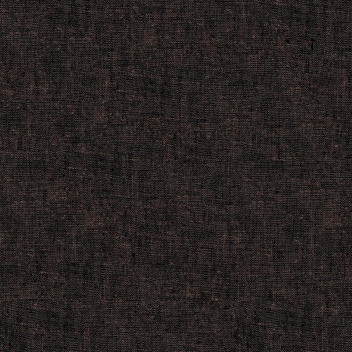 Lumin Fabrics White Owl Textiles Cortina Yarn Dyed Linen Chestnut Espresso Brown, close-up of textured linen fabric in chestnut espresso brown color.