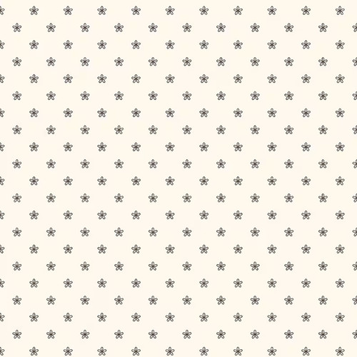 Wilmington Prints Cottage Reverie Coffee and Quilts Ditsy Floral Cream