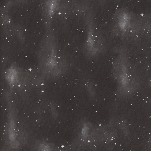 Wilmington Prints Spooky Tails Nancy Mink Sky & Stars Black