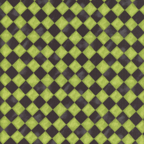Wilmington Prints Spooky Tails Nancy Mink Harlequin Texture Green