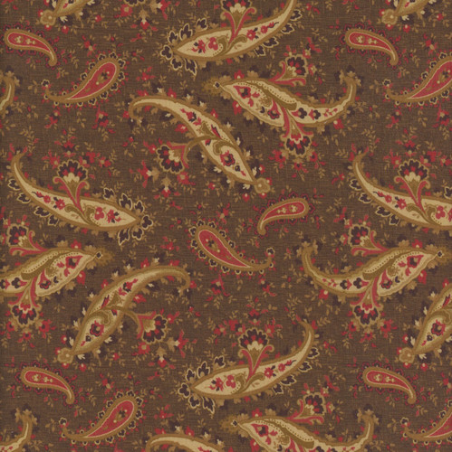 Marcus Fabrics Making Waves Katie Solberg Kashmir Floral Paisley Brown