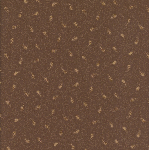 Marcus Fabrics Making Waves Katie Solberg Paisley Swirl Brown