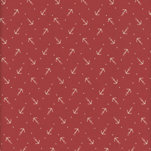 Marcus Fabrics Making Waves Katie Solberg Anchors Red