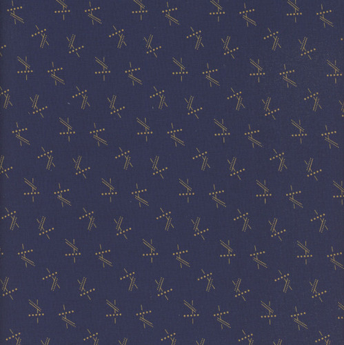 Marcus Fabrics Making Waves Katie Solberg Funky Dot Line Navy