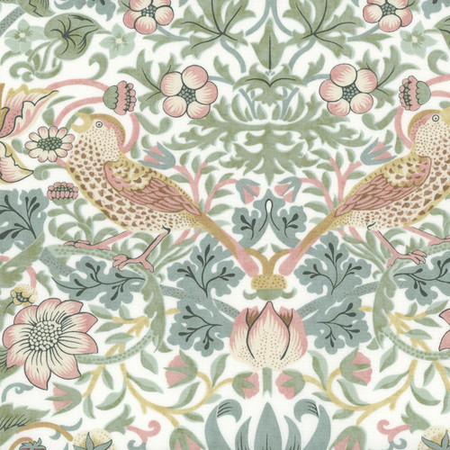 Free Spirit Fabrics Leicester William Morris and Co Strawberry Thief Olive