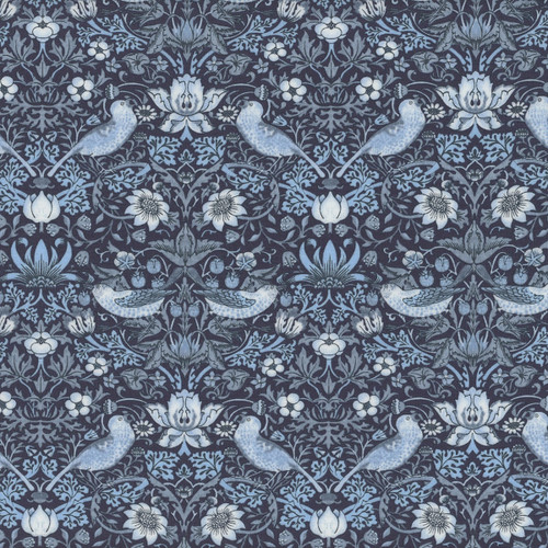 FreeSpirit Fabrics Buttermere William Morris & Co Mini Strawberry Thief Indigo