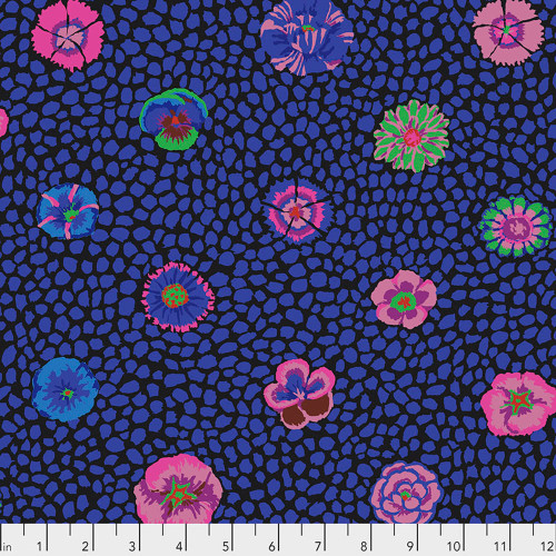 Free Spirit Fabrics Kaffe Fassett Collective Kaffe Fassett Guinea Flower Black
