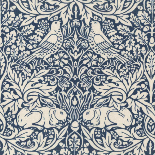 Free Spirit Fabrics William Morris Standen Navy Brer Rabbit