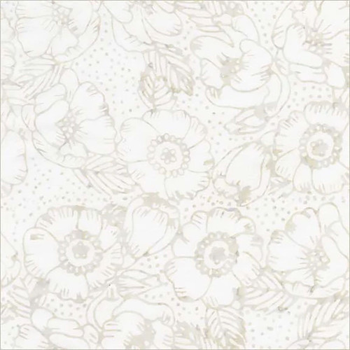Windham Fabrics Anthology Batiks Encore Whisper Cream Gardenias