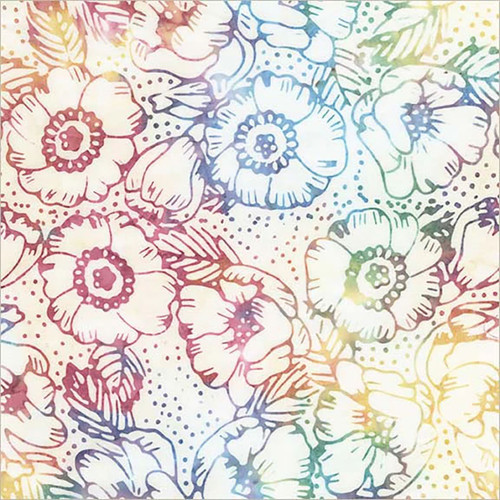 Windham Fabrics Anthology Batiks Encore Encore Cream Gardenias