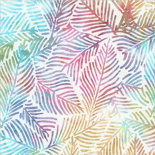 Windham Fabrics Anthology Batiks Encore Encore Cream Palm Leaves