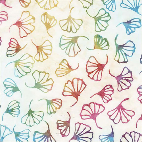 Windham Fabrics Anthology Batiks Encore Silence Cream Ginkgo