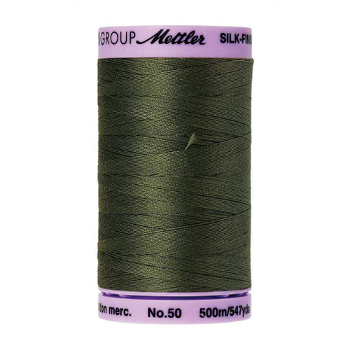 Mettler 50 Weight Silk Finish Cotton Thread  547 yards Burnt Olive