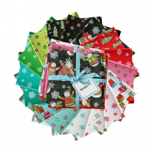 Benartex Fabrics Snow Joy Christmas Snow Joy 16 pc Fat Quarters