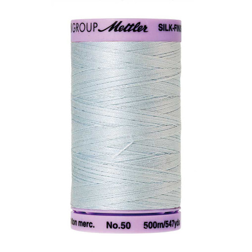 Mettler 50 Weight Silk Finish Cotton Thread  547 yards Starlight Blue