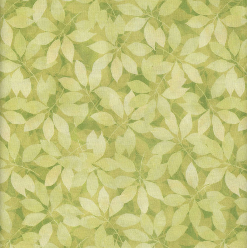 Benartex Fabrics Veronica's Garden  Kanvas Studio Shadow Leaves Green
