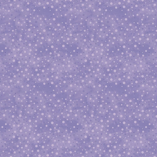Benartex Fabrics Veronica's Garden Kanvas Studio Shadow Dots Purple, purple fabric with a pattern of shadow dots in various sizes.