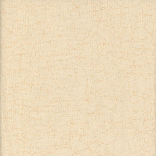 Benartex Fabrics Winter Haven Rachel Rossi Cream Doodle Star