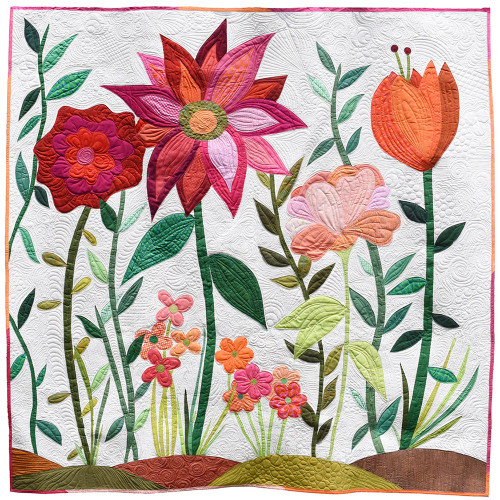 Windham Fabrics Everbloom Berry Red Garden Quilt Kit by Natalie Crabtree