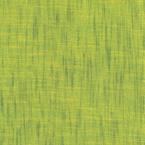 Windham Fabrics Handloom Tara Faughnan Green Acres Green, close-up of green woven fabric with a textured plaid pattern.