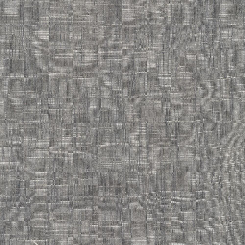 Windham Fabrics Handloom Tara Faughnan Coin Grey, close-up of grey woven fabric with a subtle textured pattern.