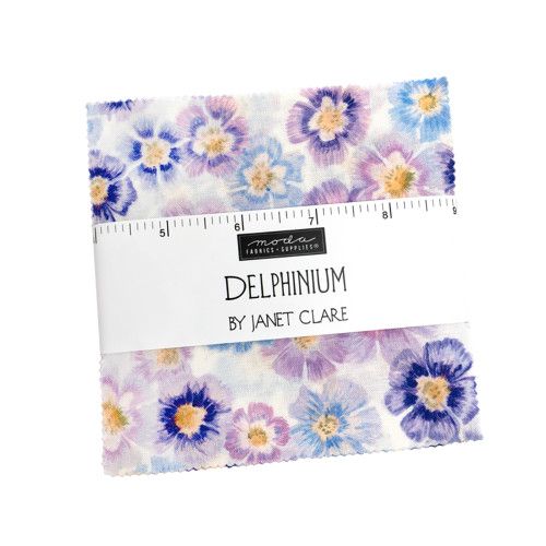 Moda Fabrics Delphinium Janet Clare 5 Inch Squres Charm Pack