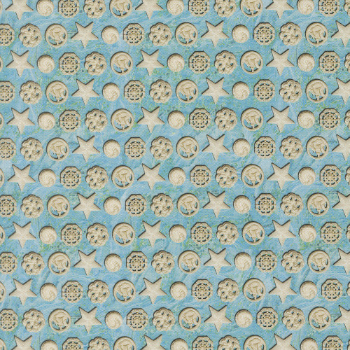 Moda Fabrics Saltwater Cathe Holden The White Pearl Shells Surf Blue