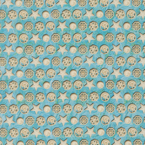 Moda Fabrics Saltwater Cathe Holden The White Pearl Shells Surf Blue