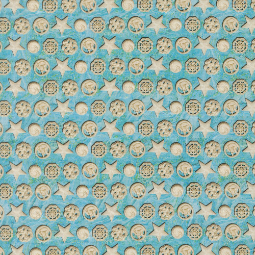 Moda Fabrics Saltwater Cathe Holden The White Pearl Shells Surf Blue