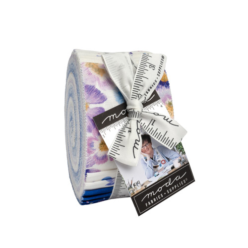 Moda Fabrics Delphinium Janet Clare Fabric Strips Jelly Roll