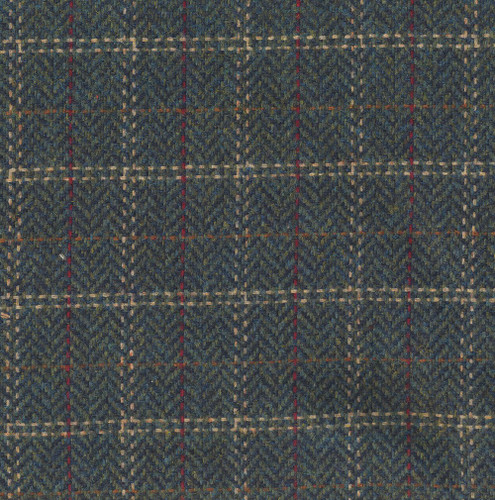 P/Kaufmann Fabrics Elmont Heritage Green Herringbone Tartan Plaid