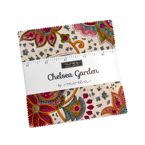 Moda Fabrics Chelsea Garden Moda 5 Inch Squres Charm Pack