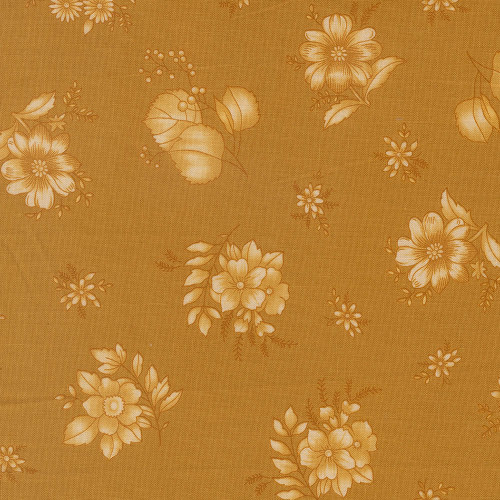 Moda Fabrics Chelsea Garden Moda Piccadilly Floral Goldenrod Gold
