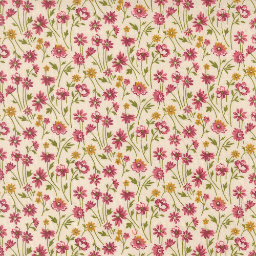 Moda Fabrics Chelsea Garden Moda Cheeky Posy Flower Porcelain