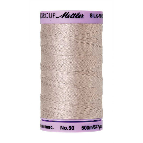 Mettler 50 Weight Silk Finish Cotton Thread  547 yards Cloud Gray