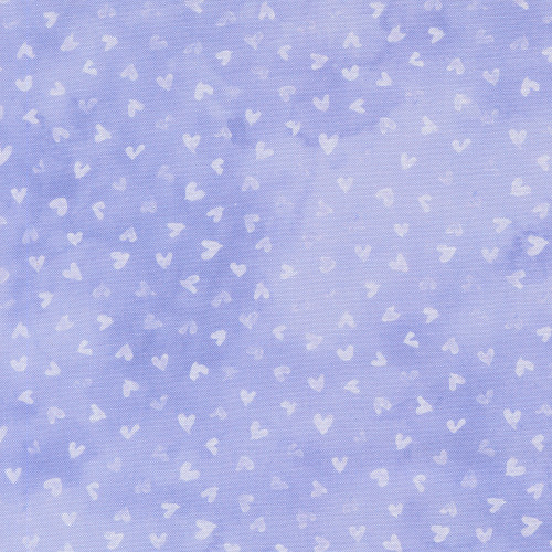 Moda Fabrics Delphinium Janet Clare Tossed Hearts Lilac Lavender