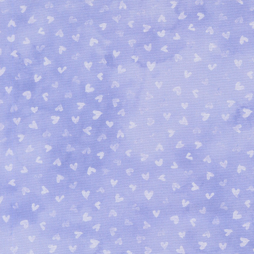 Moda Fabrics Delphinium Janet Clare Tossed Hearts Lilac Lavender