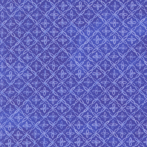 Moda Fabrics Delphinium Janet Clare Floral Trellis Agapanthus Blue