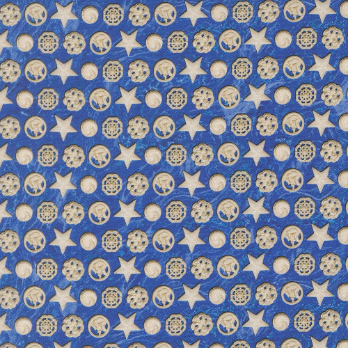 Moda Fabrics Saltwater Cathe Holden The White Pearl Shells Ocean Blue