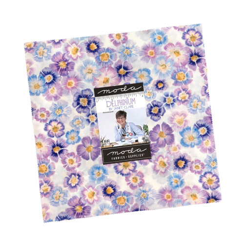 Moda Fabrics Delphinium Janet Clare Ten Inch Squares Layer Cake