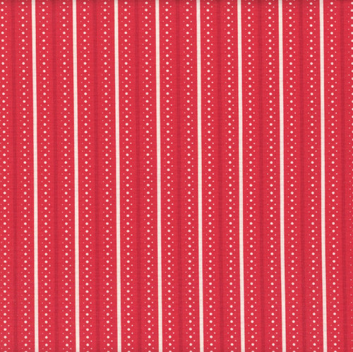 Riley Blake Fabrics Summer's in Town Sandy Gervais Stripes Red