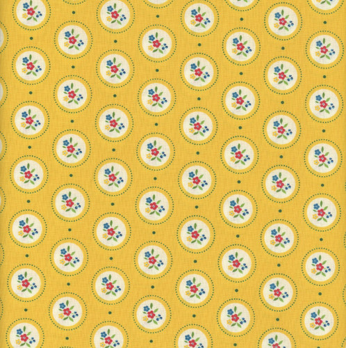 Riley Blake Fabrics Summer's in Town Sandy Gervais Cameo Yellow