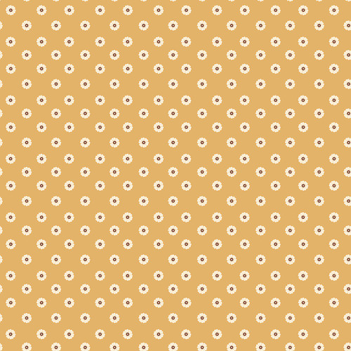 Riley Blake Fabrics Cowgirl Echo Park Flower Dots Yellow
