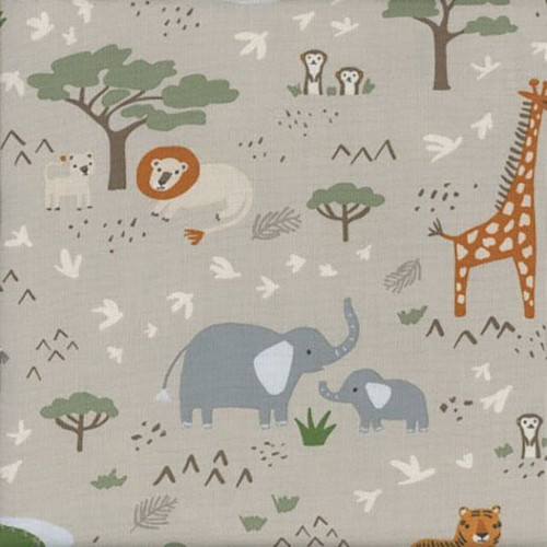 Riley Blake Fabrics Leo and Savannah Deena Rutter Main Gray