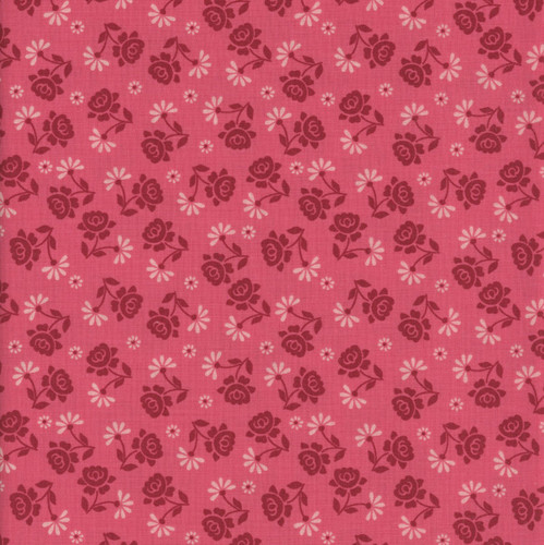 Riley Blake Fabrics Berry and Sage Lori Holt Roses Tea Rose