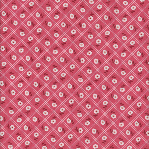 Riley Blake Fabrics Berry and Sage Lori Holt Calico Tea Rose