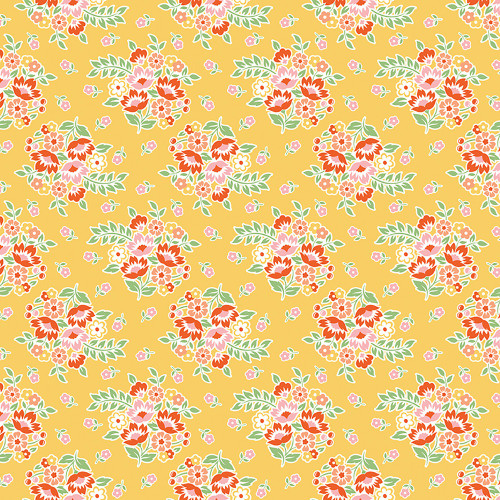 Riley Blake Fabrics Peach Cobbler Lily Asbury Posy Yellow