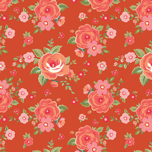 Riley Blake Fabrics Peach Cobbler Lily Asbury Heirloom Cinnamon