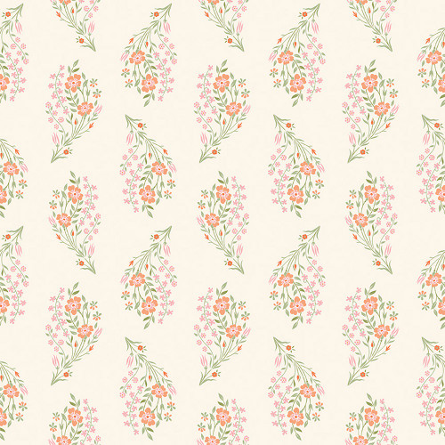 Riley Blake Fabrics Peach Cobbler Lily Asbury Daydream Cream