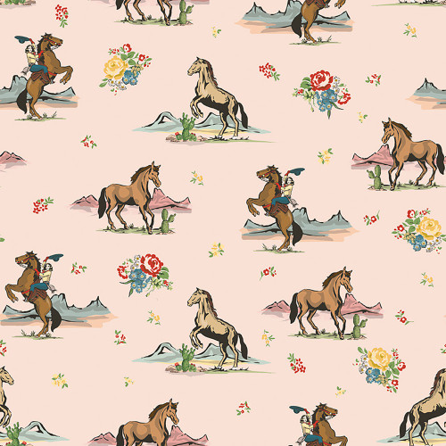 Riley Blake Fabrics Cowgirl Echo Park Main Blush